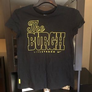 NWOT Nike Livestrong THE BURGH shirt L